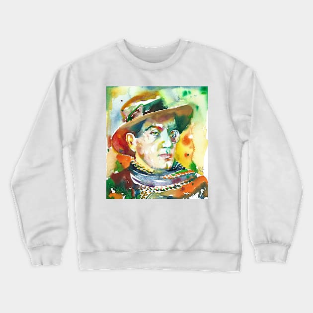 FRITZ LANG watercolor portrait .2 Crewneck Sweatshirt by lautir